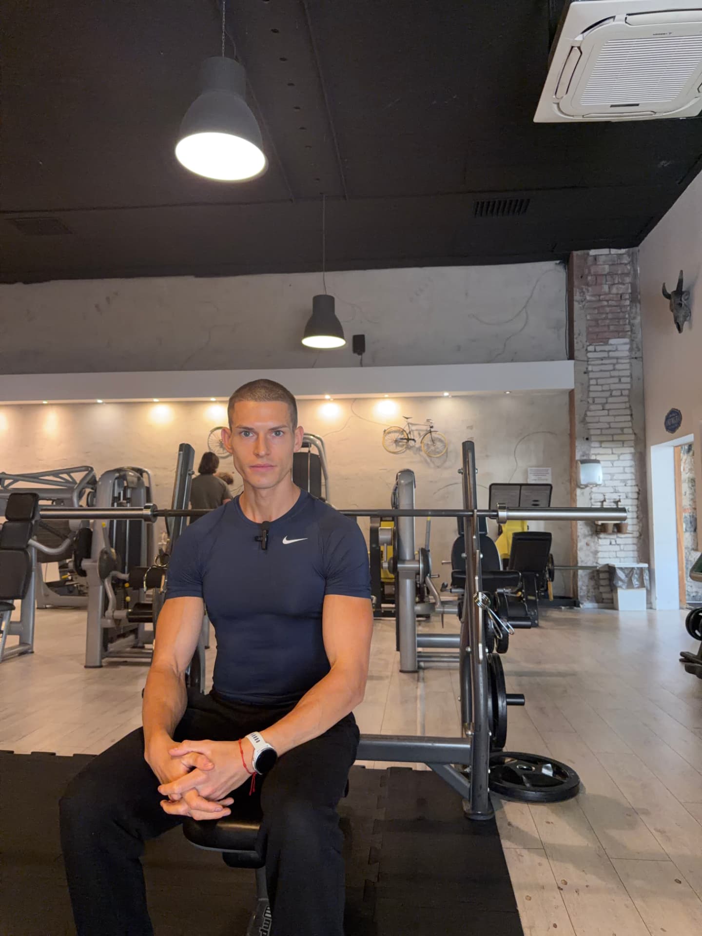 Konrad na siłowni Energy Fitness w Łodzi